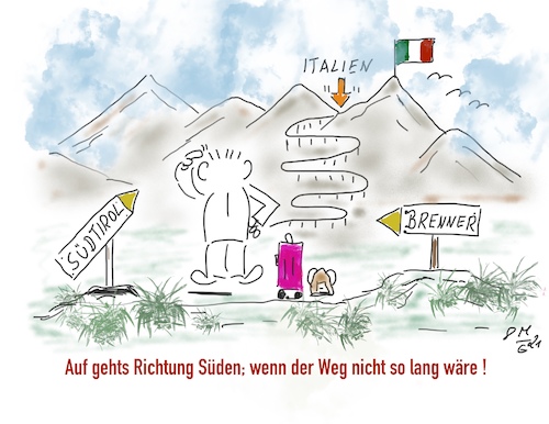 Cartoon: Ab in den Süden (medium) by legriffeur tagged urlaub,süden,abindenurlaub,urlaubsstimmung,vacances