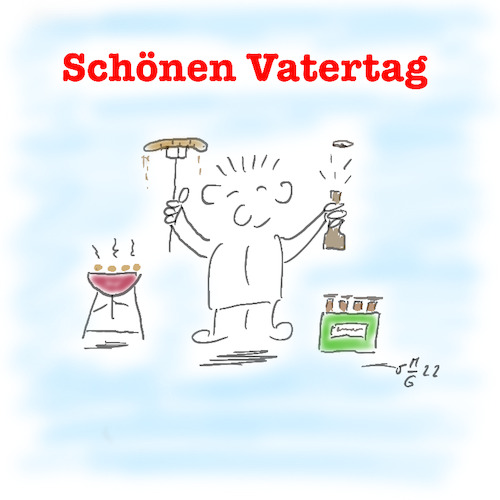 Cartoon: Vatertag (medium) by legriffeur tagged vater,vatertag,feiern,grillen,outdoorgrillen,deutschland,väter,festefeiern