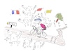 Cartoon: Tour de France (small) by legriffeur tagged tourdefrance,tourdefrance2021,bergetappe,tourdefrancebergetappe,allez