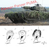Cartoon: Pannenpanzer Puma (small) by legriffeur tagged bundeswehr,bund,deutschland,verteidigung,nato,schützenpanzerpuma,verteidigungsministerium,verteidigungsministerin,verteidigungsetat