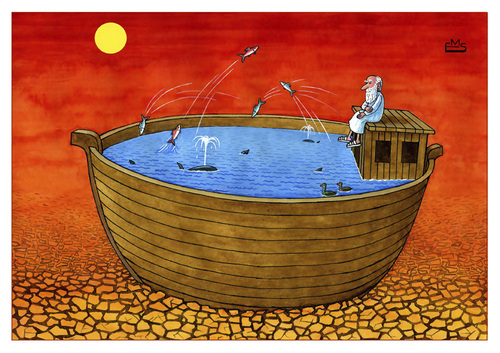 Cartoon: Ark of Noah (medium) by Makhmud Eshonkulov tagged noah,ark