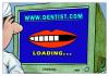 Cartoon: Loading (small) by Makhmud Eshonkulov tagged dentist dental care computer internet loading