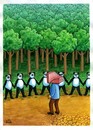 Cartoon: Pandas (small) by Makhmud Eshonkulov tagged pandas,computer