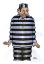 Cartoon: Prisoner (small) by Makhmud Eshonkulov tagged prisoner