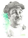 Cartoon: Pablo Neruda (small) by Mau tagged confieso,que,he,vivido,canto,general,poeta,chile