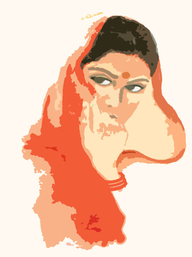 Cartoon: girl (medium) by damayanthi tagged girl