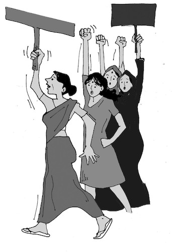 Cartoon: Women (medium) by damayanthi tagged political