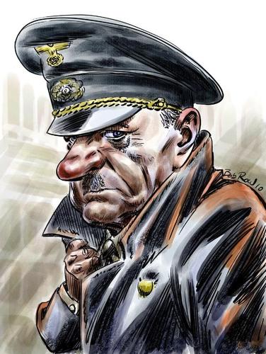 Cartoon: Hitler-final (medium) by Bob Row tagged hitler,ganz,deruntergang