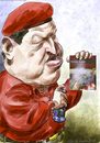 Cartoon: Chavez (small) by Bob Row tagged chavez,venezuela,press,democracy
