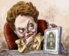 Cartoon: Dilma Rousseff (small) by Bob Row tagged dilma,rousseff,brazil,caricature