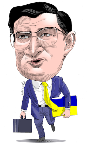 Cartoon: Dmytro Culeba (medium) by Cartoonarcadio tagged ukraine,europe,nato,war