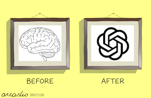Evolution of the human brain.