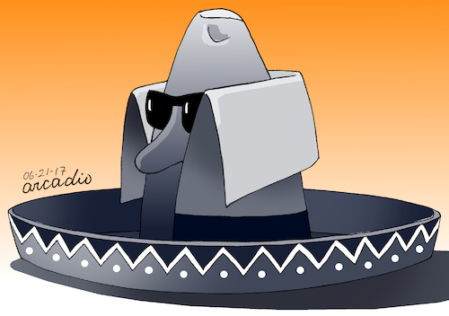 Cartoon: State espionage in Mexico (medium) by Cartoonarcadio tagged mexico,spy,government,mexican,president,latin,america