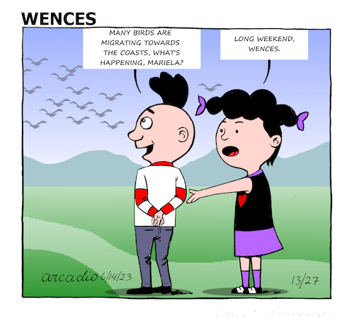 Cartoon: The adventures of Wences (medium) by Cartoonarcadio tagged comic,wences,humor