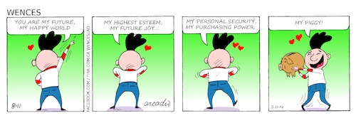 Cartoon: Wences Comic Strip (medium) by Cartoonarcadio tagged wences,comic,strip,humor