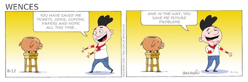 Cartoon: Wences Comic Strip (medium) by Cartoonarcadio tagged wences,comic,srip,humor