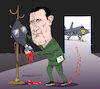 Cartoon: Al Assad and chemical weapons. (small) by Cartoonarcadio tagged syria,al,assad,war,asia,middle,east