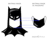 Cartoon: Batman masks. (small) by Cartoonarcadio tagged batman pandemic maks covid 19 coronavirus health
