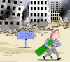 Cartoon: Destruction in Gaza and Israel. (small) by Cartoonarcadio tagged middle,east,israel,iran,war