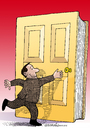 Cartoon: Entrance to the knowledge. (small) by Cartoonarcadio tagged door,knowledge,book,reading