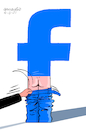 Cartoon: Facebook was hacked. (small) by Cartoonarcadio tagged facebook social network data