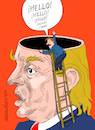 Cartoon: Knucklehead (small) by Cartoonarcadio tagged head trump usa us government