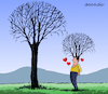 Cartoon: Love for the nature. (small) by Cartoonarcadio tagged nature environment planet earth