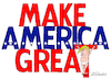 Cartoon: Make America Great. (small) by Cartoonarcadio tagged trump america us government president