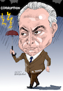 Cartoon: Michel Temer- Brazil (small) by Cartoonarcadio tagged temer brazil president south america corruption