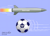 Cartoon: Missiles vs World Cup (small) by Cartoonarcadio tagged iran,world,cup,middle,east