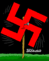 Cartoon: Nazi movement again. (small) by Cartoonarcadio tagged nazi,conflict,racism,supremacy,trump,world