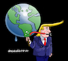 Cartoon: Owner of the world. (small) by Cartoonarcadio tagged trump,world,conflict,ego,white,house