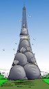 Cartoon: Paris-trash in every where. (small) by Cartoonarcadio tagged paris trash europe disorder france