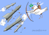 Cartoon: PLAYING THE ROll OF CUPID. (small) by Cartoonarcadio tagged peace,wars,weapons,dialogue