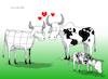 Cartoon: Pure genetics. (small) by Cartoonarcadio tagged humor,cows,smile,entertainment