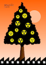 Cartoon: The sad Christmas tree. (small) by Cartoonarcadio tagged pollution globar warming planet earth