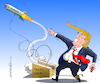 Cartoon: The trade war of Trump. (small) by Cartoonarcadio tagged trump,trade,war,finance,money,economy,europe