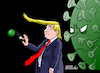 Cartoon: Trump minimizes coronavirus. (small) by Cartoonarcadio tagged coronavirus china brazil health latin america