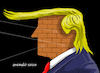 Cartoon: Trump...The impenetrable wall. (small) by Cartoonarcadio tagged russia,usa,us,president,russian,conspiracy