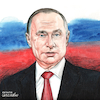 Cartoon: Vladimir Putin portrait. (small) by Cartoonarcadio tagged putin,russia,europe,moscow,kremlin,politician