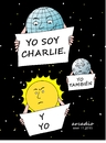 Cartoon: We are Charlie. (small) by Cartoonarcadio tagged charlie,hebdo,terror,violencia,francia,cartoons
