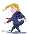 Cartoon: You are fired. (small) by Cartoonarcadio tagged trump,white,house,politics,us,government,usa