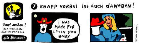 Cartoon: Karl-Anton FlirtTIPS7 (medium) by udoschoebel tagged flirttips,cartoon,popstar,udo,schöbel