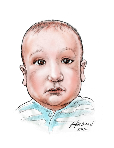 Cartoon: Baby J (medium) by Harbord tagged baby,portrait