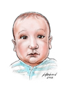Cartoon: Baby J (small) by Harbord tagged baby,portrait