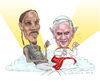 Cartoon: Holy Smokers! (small) by Harbord tagged snoop,dogg,pope,benedict,smoking