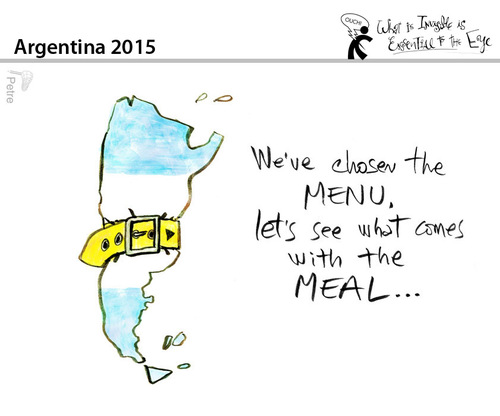 Cartoon: Argentine 2016 (medium) by PETRE tagged argentina,president