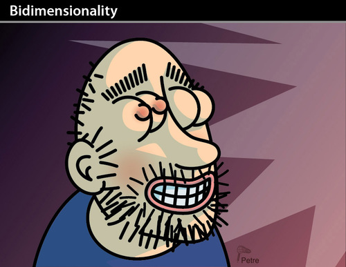 Cartoon: Bidimensionality (medium) by PETRE tagged porno,marketing