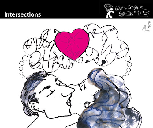 Cartoon: Intersections (medium) by PETRE tagged love,liebe,feelings,gefühle