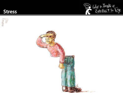 Cartoon: Stress (medium) by PETRE tagged stress,outoffocus,focus